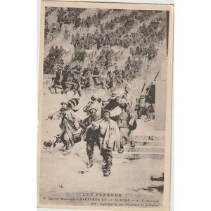 Vintage Les Peperes P. Carrier Belleuse Pantheon De La Guerre 1918 Post Card